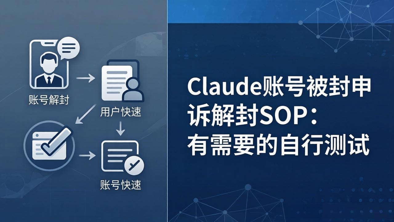 Claude账号被封申诉解封SOP：有需要的自行测试-金易项目网