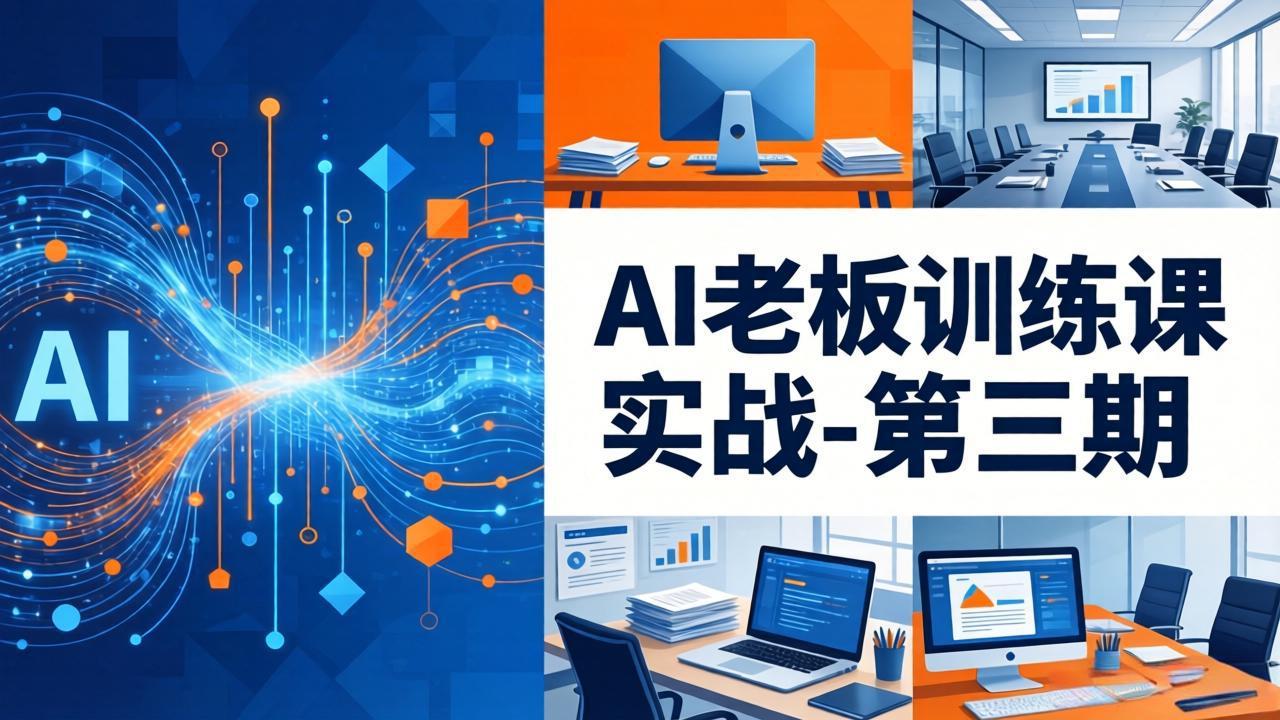 AI老板训练课实战-第三期：AI+内容应用落地教学，从0到1打通AI变现完整路径-金易项目网