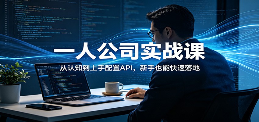 图片[1]-一人公司实战课：从认知到上手配置API，新手也能快速落地-金易项目网