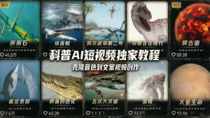 科普造物主AI短视频独家教程：从软件安装、壳隆音色到文案视频创作，零基础快速做爆款-金易项目网