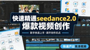 快速精通seedance2.0爆款视频创作，快速产出高清视频，避开大量创作坑点，新手也能快速上手-金易项目网
