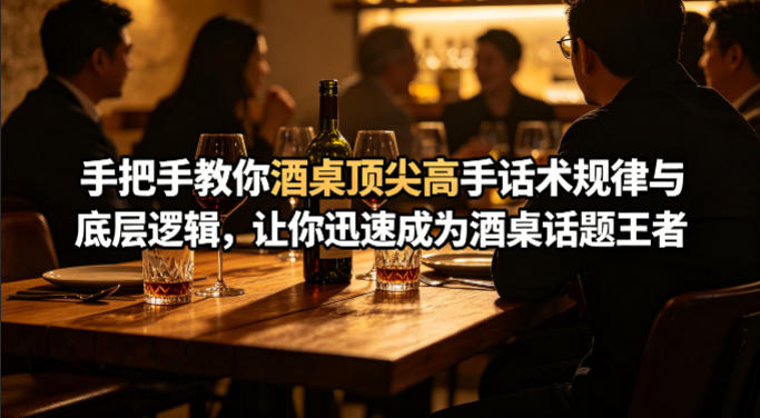 付费文章：手把手教你酒桌顶尖高手话术规律与底层逻辑，让你迅速成为酒桌话题王者(二十年全网独家经验分享)-金易项目网