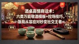 付费文章：酒桌高情商话术：六类万能敬酒模板+控场技巧，饭局从容应对秒变社交王者-金易项目网