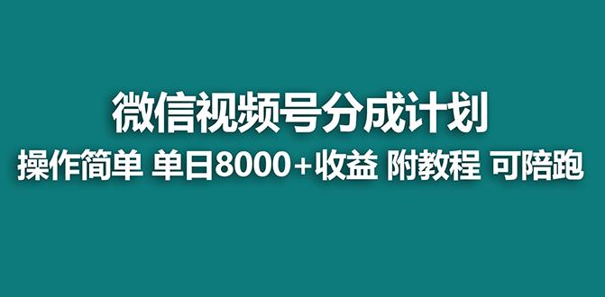 【蓝海项目】视频号分成计划最新玩法，单天收益8000+，附玩法教程，24年…-金易项目网