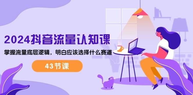 2024抖音流量·认知课：掌握流量底层逻辑，明白应该选择什么赛道 (43节课-金易项目网