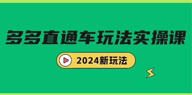 (9412期)多多直通车玩法实战课，2024新玩法(7节课)-金易项目网