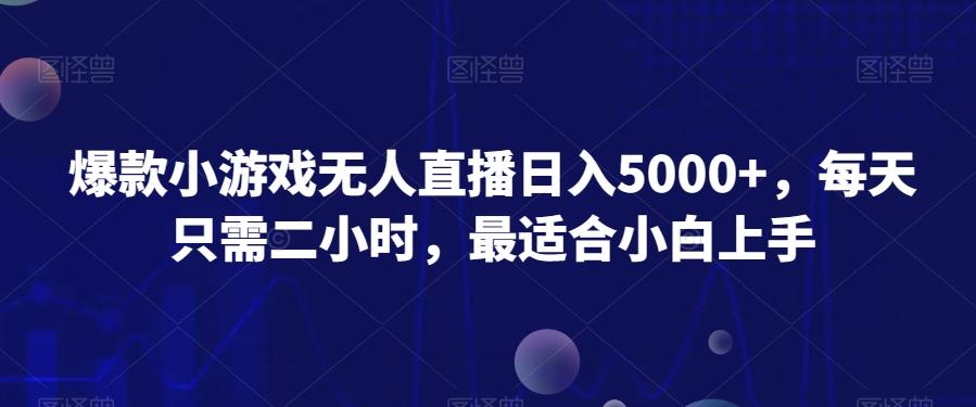 爆款小游戏无人直播日入5000+，每天只需二小时，最适合小白上手-金易项目网