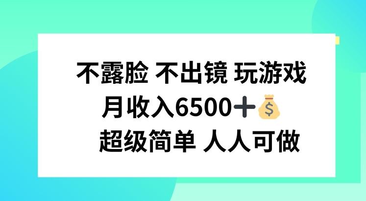 不露脸 不出境 玩游戏，月入6500 超级简单 人人可做【揭秘】-金易项目网