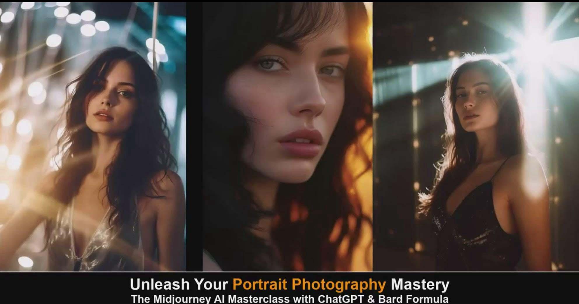 图片[6]-(9312期)Midjourney v5 ChatGPT 和 Bard AI人工智能人像摄影大师班-15节-中英字幕-金易项目网