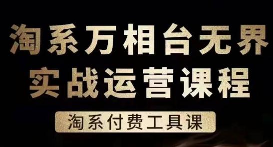 淘系万相台无界实战运营课，淘系付费工具课-金易项目网