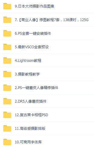 某宝买的杂乱PS LR教程预设摄影-金易项目网