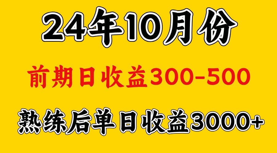 高手是怎么赚钱的.前期日收益500+熟练后日收益3000左右-金易项目网