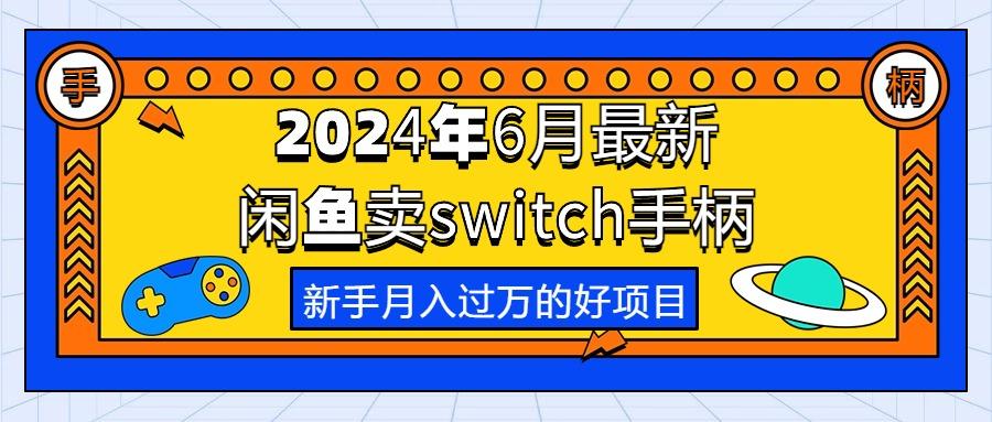 2024年6月最新闲鱼卖switch游戏手柄，新手月入过万的第一个好项目-金易项目网