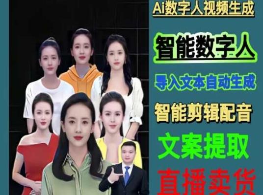 伍老师Ai数字人快速剪辑制作以及变现视频课-金易项目网