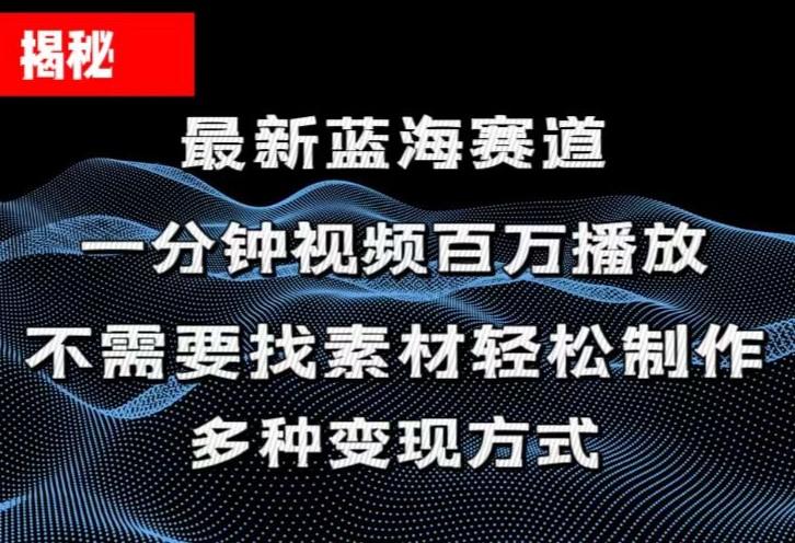 揭秘！一分钟教你做百万播放量视频，条条爆款，各大平台自然流，轻松月…-金易项目网