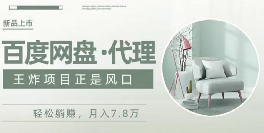度盘代理，月入7w保姆级全方位教程-金易项目网
