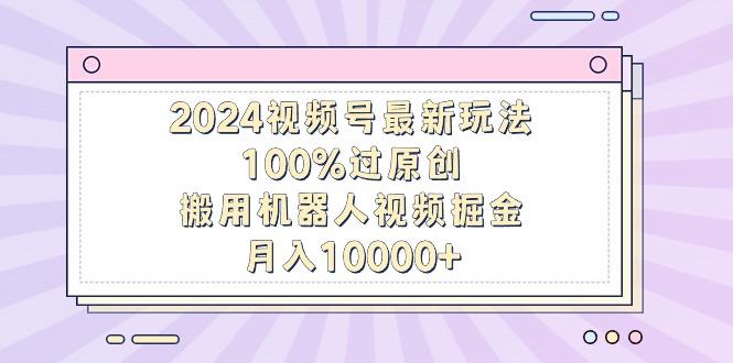 2024视频号最新玩法，100%过原创，搬用机器人视频掘金，月入10000+-金易项目网