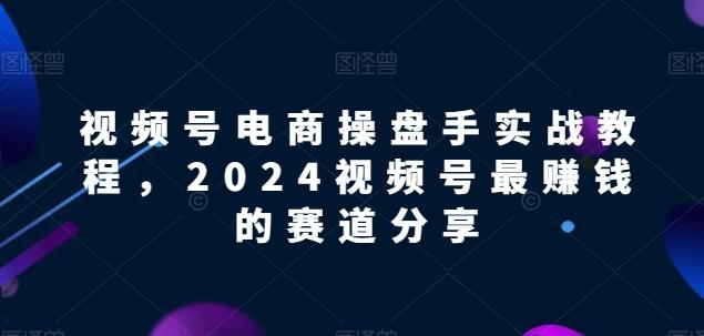 视频号电商实战教程，2024视频号最赚钱的赛道分享-金易项目网