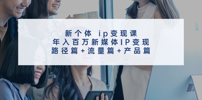新个体ip变现课，年入百万新媒体IP变现，路径篇+流量篇+产品篇-金易项目网