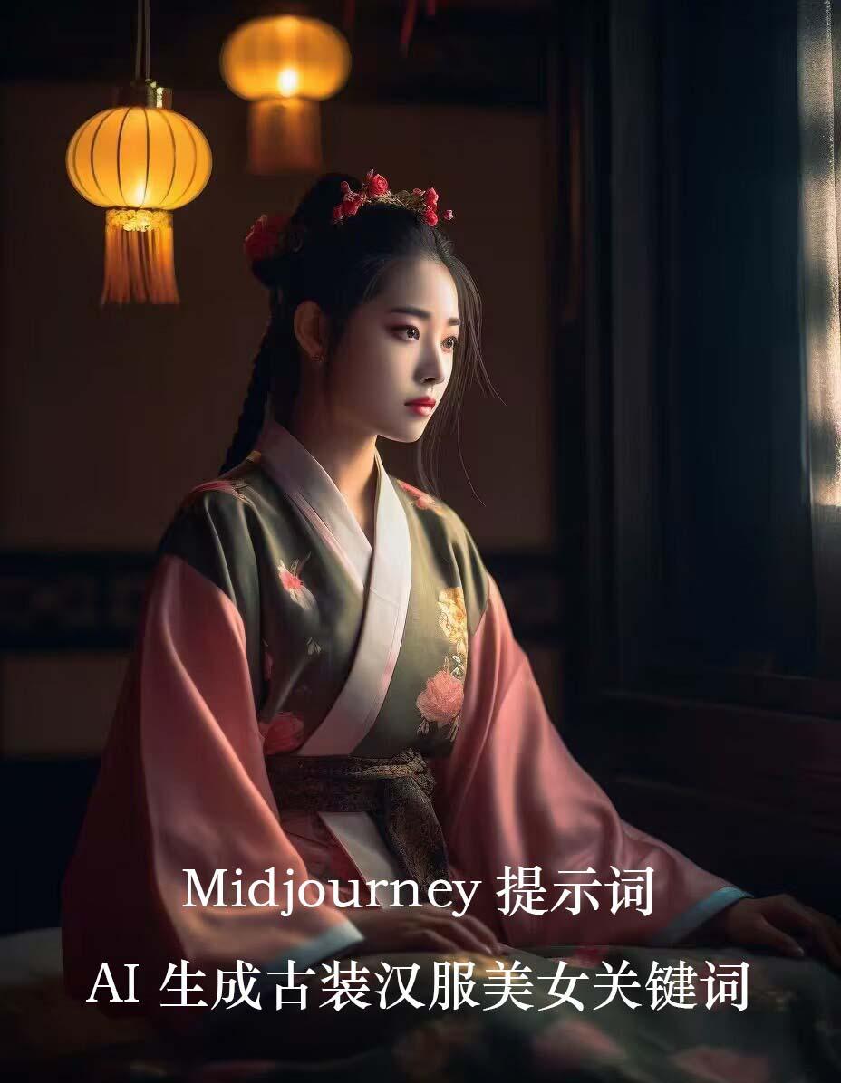Midjourney关键词-AI生成中国风古装汉服美女人像提示关键词-金易项目网