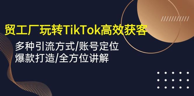 外贸工厂玩转TikTok高效获客，多种引流方式/账号定位/爆款打造/全方位讲解-金易项目网