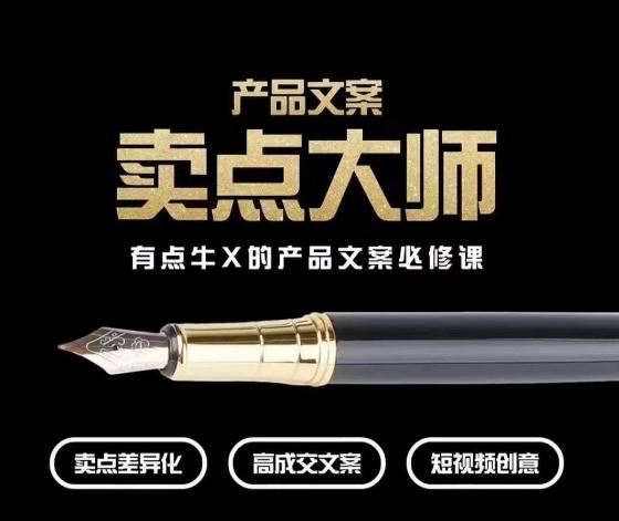 产品文案【卖点大师】高转化电商，有点牛X的产品文案必修课-金易项目网