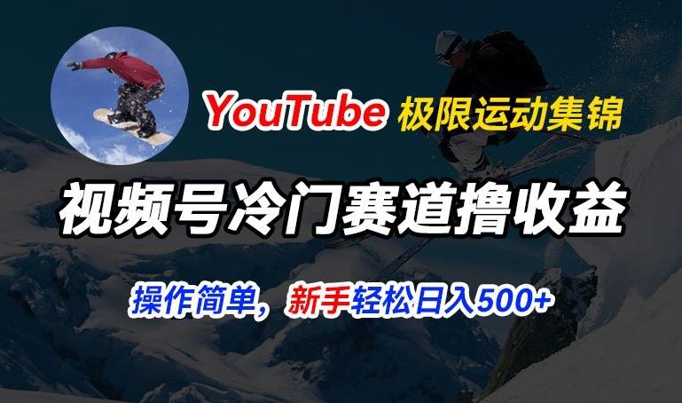 视频号冷门赛道撸收益，YouTube搬运极限运动集锦，暴力起号，操作简单流量高，轻松日入5张【揭秘】-金易项目网