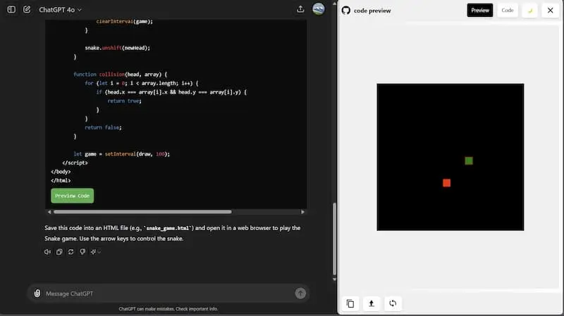 ChatGPT Code Preview｜AI编程预览工具-金易项目网