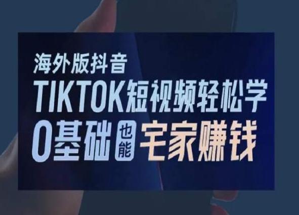 海外版抖音TikTok短视频轻松学，0基础宅家也能赚钱-金易项目网