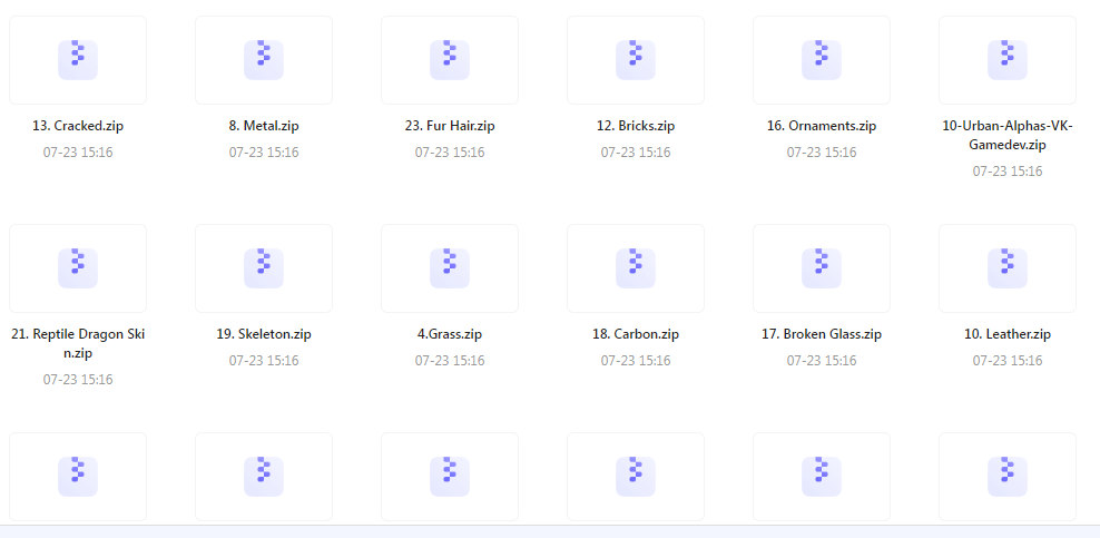 【素材分享】实用教程+素材 Zbrush与Blender表面纹理合集-金易项目网