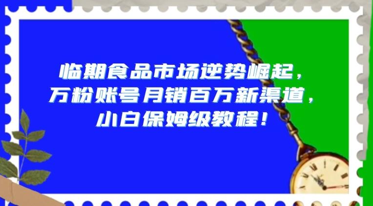 临期食品市场逆势崛起，万粉账号月销百万新渠道，小白保姆级教程【揭秘】-金易项目网