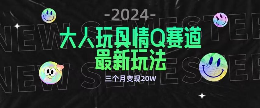 全新大人玩具情Q赛道合规新玩法，公转私域不封号流量多渠道变现，三个月变现20W【揭秘】-金易项目网