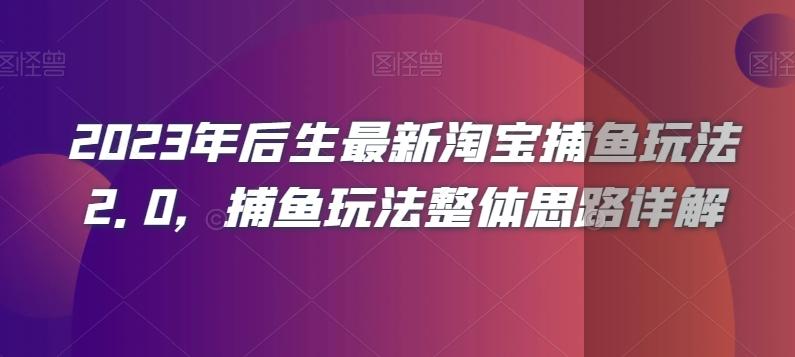 2023年后生最新淘宝捕鱼玩法2.0，捕鱼玩法整体思路详解-金易项目网
