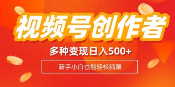 视频号创作者计划，多种变现方式，日入500+【内附1080g视频素材】-金易项目网