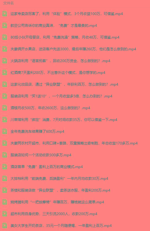 图片[5]-(9607期)真实有效391套商业模式，年入几十到几百万案例解析(电子书+视频+图文)-金易项目网