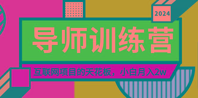 《导师训练营》精准粉丝引流的天花板，小白月入2w-金易项目网