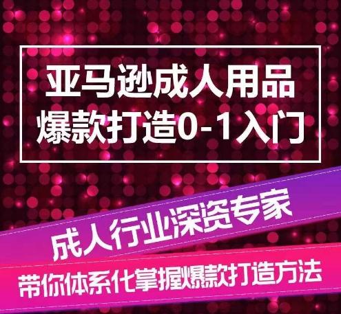 亚马逊成人用品爆款打造0-1入门，系统化讲解亚马逊成人用品爆款打造的流程-金易项目网