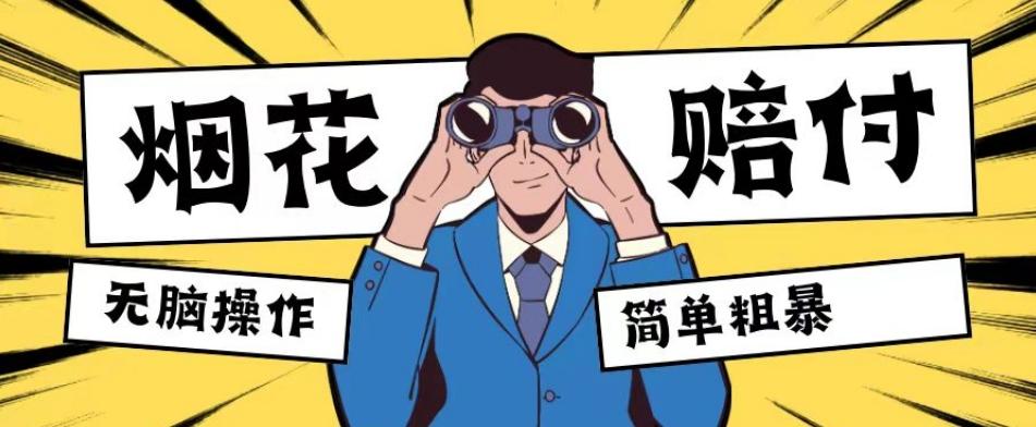 最新蓝海玩法，烟花爆竹赔付，单订单赔付200-500无脑操作【仅揭秘】-金易项目网