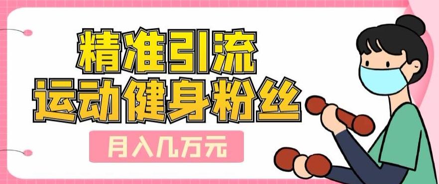 精准引流运动健身粉丝，轻松月入几万-金易项目网