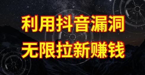 利用抖音链接漏洞，无限拉新赚钱【漏洞原理+操作流程】【揭秘】-金易项目网