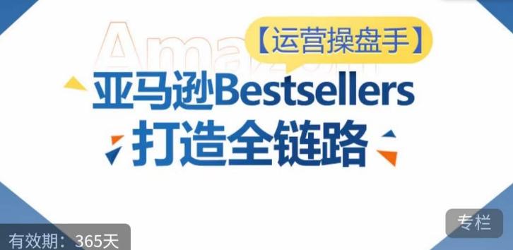 运营操盘手！亚马逊Bestsellers打造全链路，选品、Listing、广告投放全链路进阶优化-金易项目网