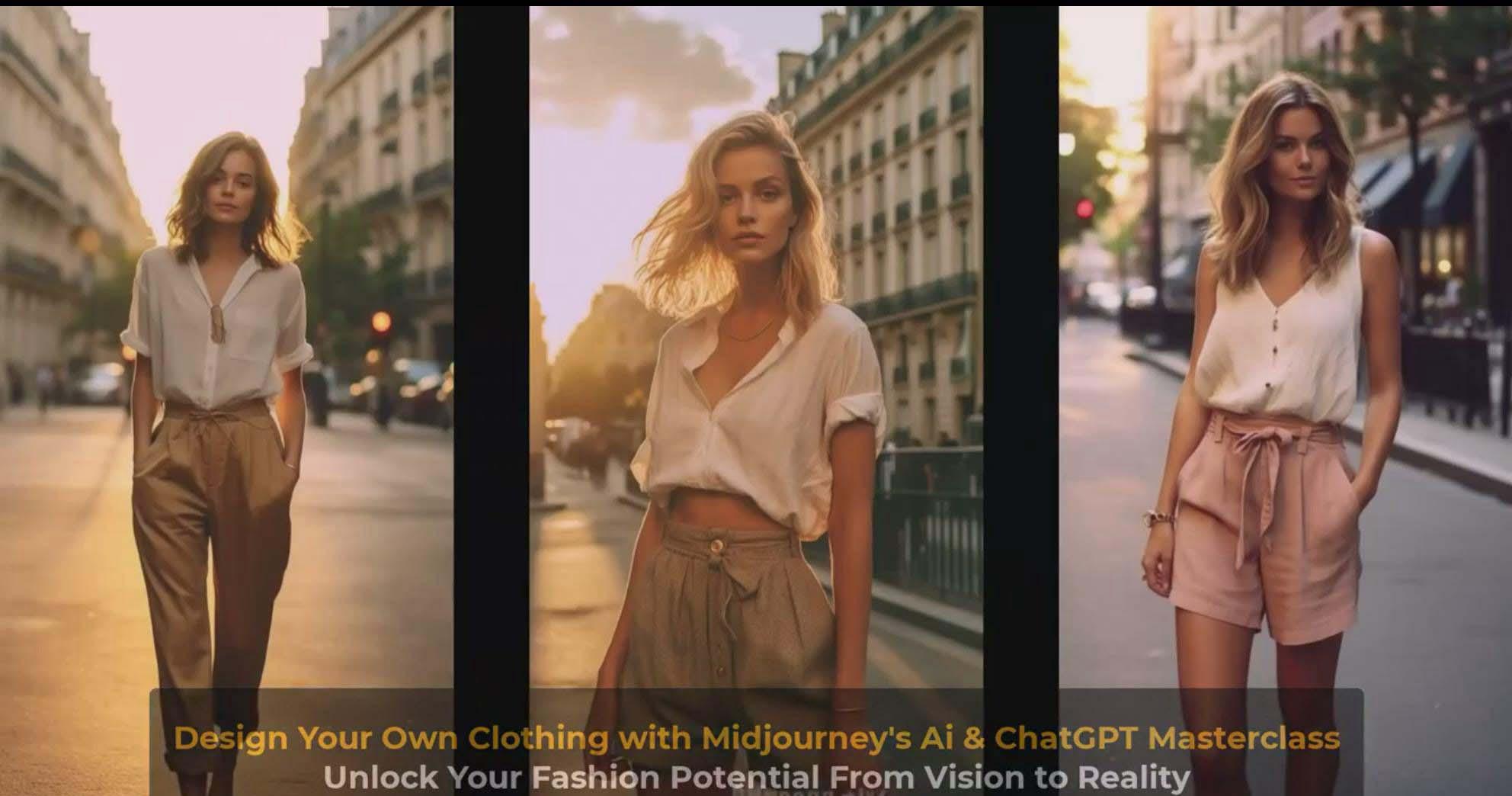 图片[9]-利用 Midjourneys Ai 人工智能设计自己的服装AI大师班-10节课-中英字幕-金易项目网