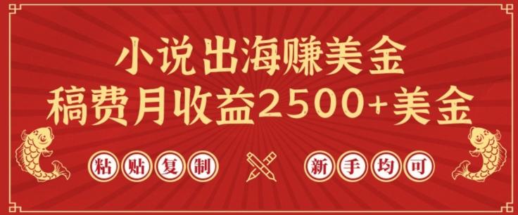 小说出海赚美金，稿费月收益2500+美金，仅需chatgpt粘贴复制，新手也能玩转【揭秘】-金易项目网
