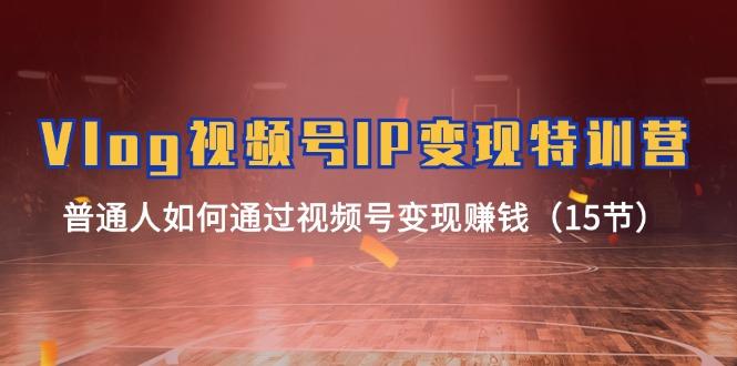 Vlog 视频号IP变现特训营，普通人如何通过视频号变现赚钱(15节-金易项目网