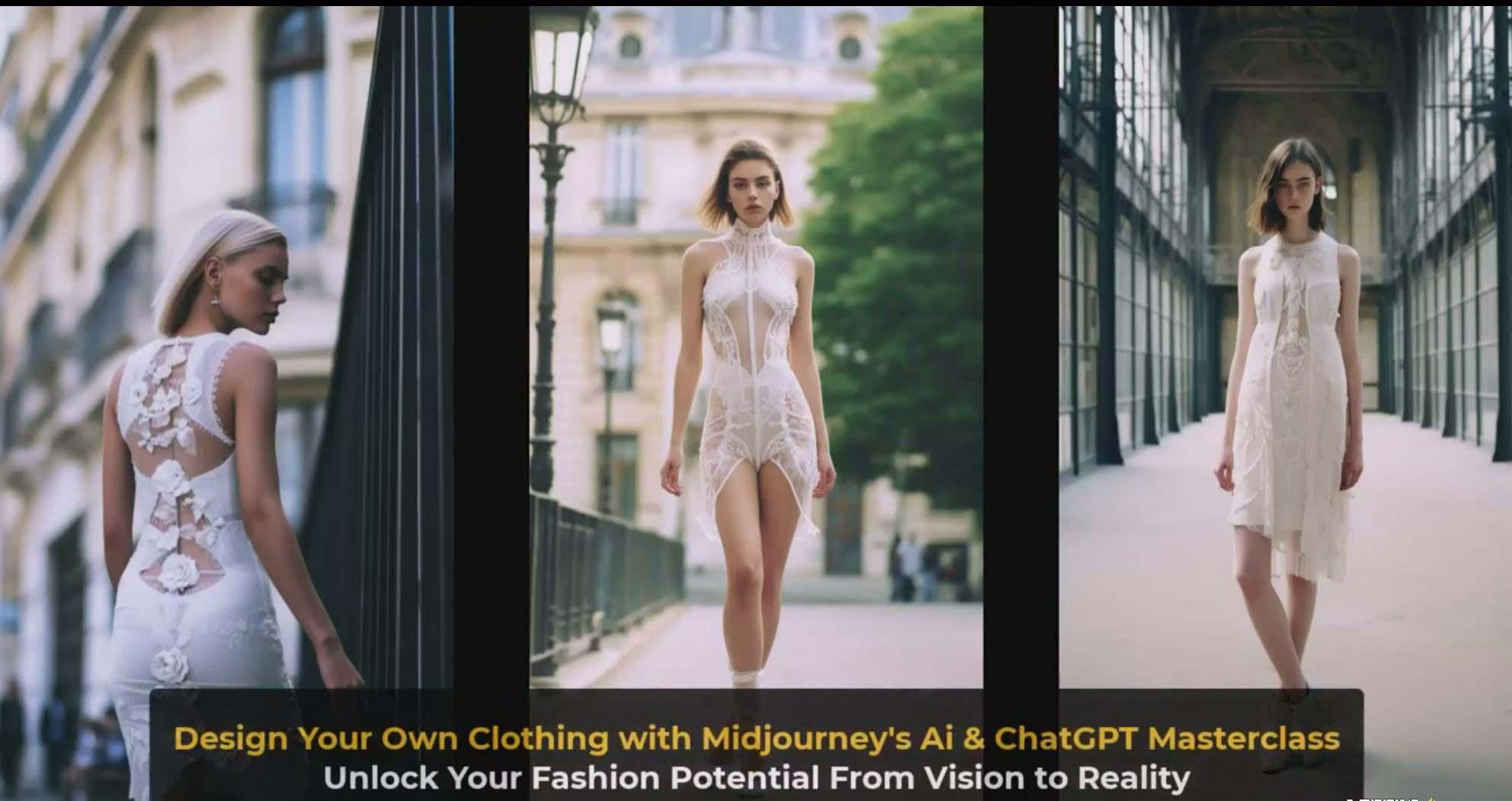 图片[4]-利用 Midjourneys Ai 人工智能设计自己的服装AI大师班-10节课-中英字幕-金易项目网