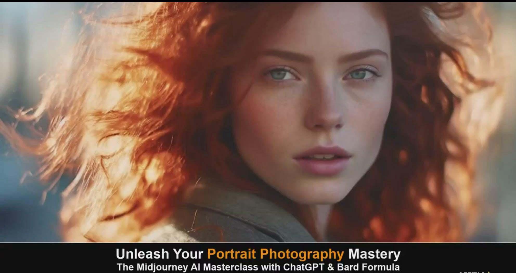 图片[2]-(9312期)Midjourney v5 ChatGPT 和 Bard AI人工智能人像摄影大师班-15节-中英字幕-金易项目网