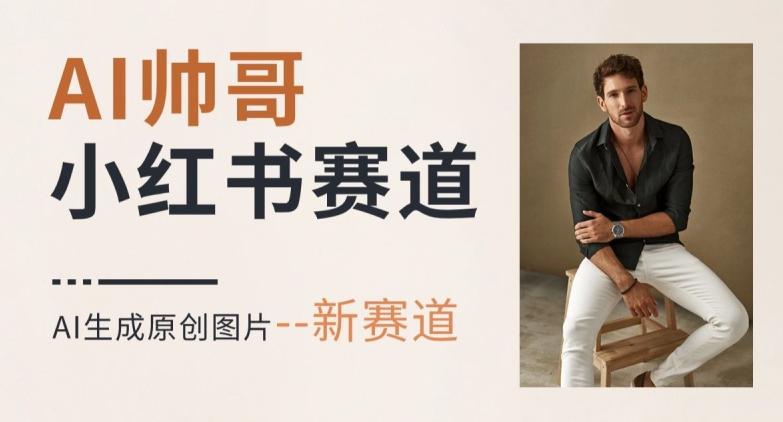 AI一键生成帅哥，新思路新赛道，涨粉迅速，轻松月入过万-金易项目网