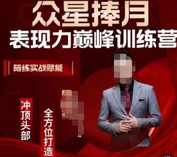 众星捧月表现力巅峰训练营，全方位打造，陪练实战赋能-金易项目网