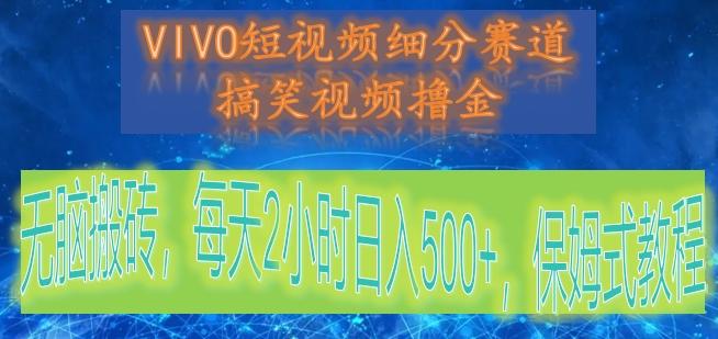 VIVO短视频细分赛道，搞笑视频撸金，无脑搬砖，每天2小时日入500+，保姆式教程-金易项目网