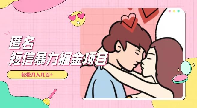 全网首发，揭秘超冷门匿名短信项目，通过信息差日入几百+【揭秘】-金易项目网